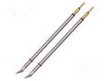Tip; bent conical; 0.2x6.8mm; 357°C; for hot tweezers; 2pcs. METCAL MFT-6CNB6802