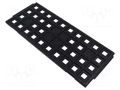 Electronic components tray; ESD; 320x135mm; black; 130°C; QFP ANTISTAT ATS-030-0066