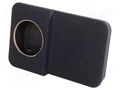 Car loudspeaker enclosure; MDF; black melange; 250mm; BMW; 19l BASSER OBGL.BMW.29