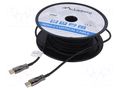 Cable; HDMI plug,both sides; PVC; HDMI 2.1; Len: 20m; black LANBERG CA-HDMI30FB-0200BK