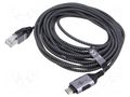 Cable; slim,USB 3.1; RJ45 plug,USB C plug; nickel plated; 5m GOOBAY GOOBAY-74405
