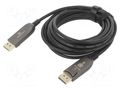 Cable; DisplayPort socket,both sides; DisplayPort 1.4; 5m; black GEMBIRD CC-DP8K-AOC-5M