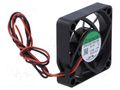 Fan: DC; axial; 12VDC; 45x45x10mm; 13.93m3/h; 29.3dBA; slide; 26AWG SUNON EF45101S2-A99-A