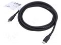 Cable; Thunderbolt 3,Thunderbolt 4,USB 3.2; 3m; black; 4K; PVC GOOBAY GOOBAY-74208