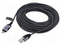 Cable; slim,USB 3.1; RJ45 plug,USB C plug; nickel plated; 15m GOOBAY GOOBAY-74408
