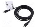 Cable; USB 3.2; USB C plug,both sides; 1m; black; 5Gbps; PVC; 60W Goobay GOOBAY-74726