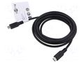 Cable; USB 3.2; USB C plug,both sides; 3m; black; PVC; 5Gbps; 60W GOOBAY GOOBAY-74729