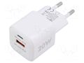Power supply: switching; mains,plug-in; 5÷12VDC; 20W; white; 3A Goobay ZSI-65865