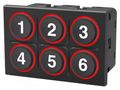 Keypad: plastic; LED; 6N; -40÷85°C; Body dim: 86.7x57.8x37.5mm; 09 EAO K09-01.000001