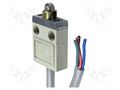 Limit switch; oblong metal roller Ø12mm; SPDT; cables; 3m; IP67 OMRON D4C-1202