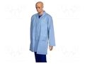 Coat; ESD; L; cotton,polyester,conductive fibers; blue (bright) EUROSTAT GROUP ERS-511002825