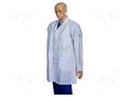 Coat; ESD; XXL; cotton,polyester,conductive fibers; white EUROSTAT GROUP ERS-511002935