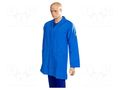 Coat; ESD; L; cotton,polyester,conductive fibers; blue (dark) EUROSTAT GROUP ERS-511003025