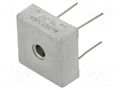 Bridge rectifier: single-phase; Urmax: 100V; If: 25A; Ifsm: 400A DC COMPONENTS KBPC2501W-DC