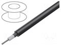 Wire: coaxial; RG58C/U; stranded; Cu; PVC; black; 4.95mm LAPP LAPP-RG-58C/U