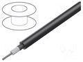 Wire: coaxial; RG58; 1x20AWG; stranded; Cu; PVC; black; 152m; 500ft BELDEN 8219.010U500