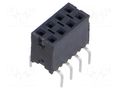 Connector: pin strips; socket; female; PIN: 8; straight; THT; 2.54mm SAMTEC BCS-104-F-D-PE