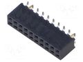 Connector: pin strips; socket; female; PIN: 20; straight; THT; 2mm SAMTEC SQW-110-01-F-D-VS