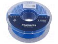 Filament: PET-G; 1.75mm; blue; 220÷260°C; 1kg; High Speed GEMBIRD 3DP-PETG1.75HY-01B