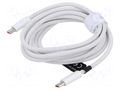 Cable; High Speed,USB 2.0; USB C plug,both sides; 2m; white; 100W BASEUS CALD000302