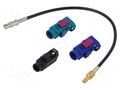 Cable; Fakra socket,SMB plug; black; straight; 0.2m MTA 15-7581123