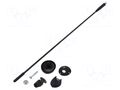 Antenna; car top,automotive; 0.41m; AM,FM; Ømount.hole: 10.2mm MTA 15-7657021