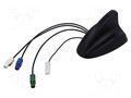 Antenna; automotive,SHARK; AM,DVB-T,FM,GPS,TV; Fakra; Len: 0.25m ACV 15-7727083