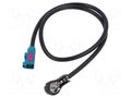 Cable; Fakra socket,ISO plug angled; black; angled,straight MTA 15-7132080