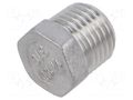 Screw plug; max.10bar; acid resistant steel AISI 316; 14.5mm PNEUMAT 3020-1/4-ES