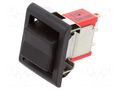 ROCKER; SP3T; Pos: 3; (ON)-OFF-(ON); 5A/125VAC; 5A/28VDC; none TE Connectivity 6-1571986-1