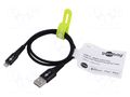 Cable; USB 2.0; Apple Lightning plug,USB A plug; 0.5m; black GOOBAY GOOBAY-74485