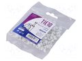 Holder; natural; on round cable; 100pcs; with a nail; 4mm TIE10 TTCC-R4