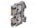 Splice terminal: rail; for DIN rail mounting; push-in; grey; TS15 PHOENIX CONTACT MPT2.5