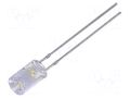 LED; white warm; 5mm; 500÷750mcd; 120°; Front: recessed; 5VDC; 150mW OPTOSUPPLY OSM5DK5MC1B-5V