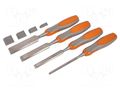 Kit: chisels; wood; 6.5mm,13mm,19mm,25mm; 4pcs. AVIT AV-10010