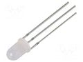 LED; yellow/blue; 5mm; 60°; Front: convex; 1.9÷2.4/2.7÷3.2VDC; 96mW OPTOSUPPLY OSYBPA5B62A-1MA