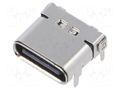 Connector: USB C; socket; SMT; PIN: 24; horizontal; top board mount GCT USB4230-03-A