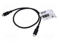 Cable; Thunderbolt 3,Thunderbolt 4,USB 3.2; 0.5m; black; 4K; PVC GOOBAY GOOBAY-74204