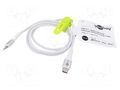 Cable; USB 2.0; Apple Lightning plug,USB C plug; 1m; white; 60W Goobay GOOBAY-74519