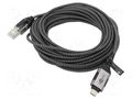 Cable; slim,USB 3.1; RJ45 plug,USB C plug; nickel plated; 7.5m GOOBAY GOOBAY-74406
