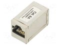RJ 45 coupler; white; Cat: 6a; connection 1: 1; Shielding: shielded GEMBIRD NCA-LC6S-01