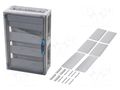 Enclosure: for modular components; IP66; light grey; ENYSTAR HENSEL HENSEL-FP-1418