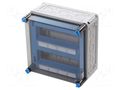 Enclosure: for modular components; IP65; light grey; Mi; IK08 HENSEL HENSEL-MI-1224