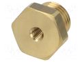 Mount.elem: thread adapter; brass; Int.thread: M5 PNEUMAT MS251K14M5