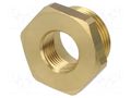 Mount.elem: thread adapter; brass; Int.thread: G 3/8" PNEUMAT MS251K3438