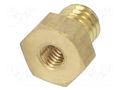 Mount.elem: thread adapter; brass; Int.thread: G3; Ext.thread: M5 PNEUMAT MS251KM53