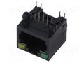 Connector: RJ45; socket; PIN: 8; with LED; 8p8c; on PCBs,PCB snap ADAM TECH MTJ-88ARX1-LH