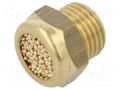 Sound suppression silencer; Thread: G 1/4"; sintered bronze PNEUMAT 7010-1/4