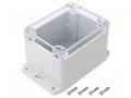 Enclosure: multipurpose; X: 90mm; Y: 115mm; Z: 80mm; polycarbonate GAINTA G221CMF-IP67