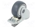 Transport wheel; Ø: 75mm; H: 109mm; torsional with lock; 70kg COLSON KSF-31C-L12
